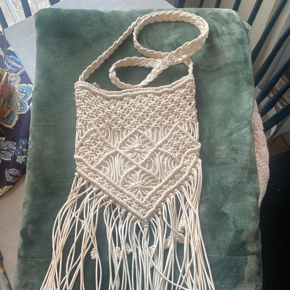 Handcrafted Cream Sun ‘N’ Sand Macramé Bag